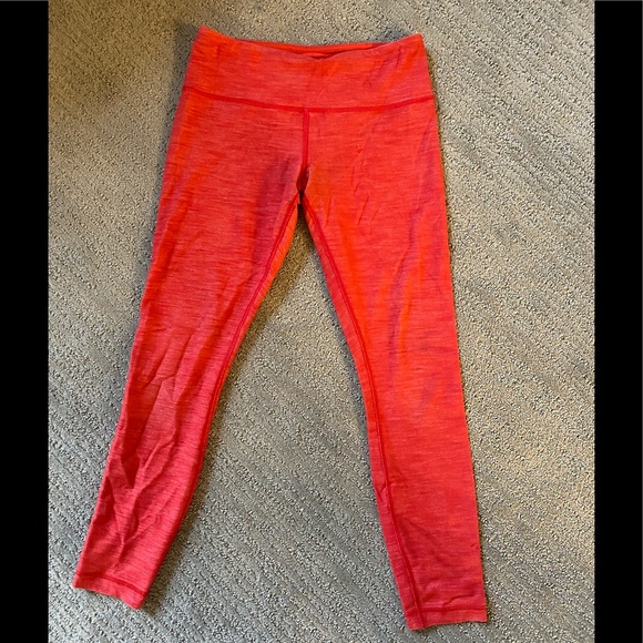 lululemon athletica Pants - Lululemon retro red leggings size 6
